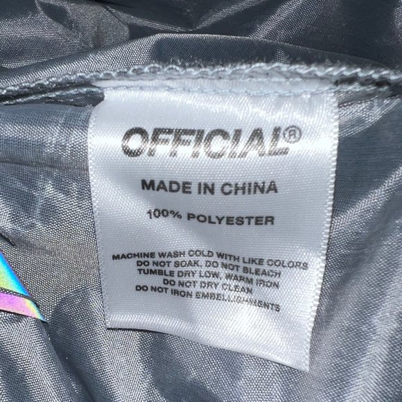 Unisex Rainbow Reflective Track Pants, Official RFLCTIV Squid Ink Dichroic Sz Sm - Picture 11 of 12